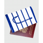 Обложка для паспорта "Крючок-сетка"