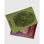 Обложка для паспорта "Отпечаток рыбака"