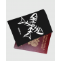 Обложка для паспорта "Рыбка скелет*2"