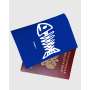Обложка для паспорта "Рыбка скелет"